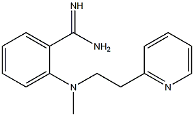 2-{methyl[2-(pyridin-2-yl)ethyl]amino}benzene-1-carboximidamide 结构式