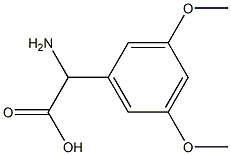 2-amino-2-(3,5-dimethoxyphenyl)acetic acid 结构式