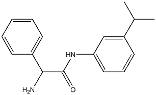 2-amino-2-phenyl-N-[3-(propan-2-yl)phenyl]acetamide 结构式