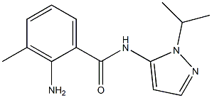 2-amino-3-methyl-N-[1-(propan-2-yl)-1H-pyrazol-5-yl]benzamide 结构式