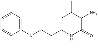 2-amino-3-methyl-N-{3-[methyl(phenyl)amino]propyl}butanamide 结构式