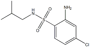 2-amino-4-chloro-N-(2-methylpropyl)benzene-1-sulfonamide 结构式