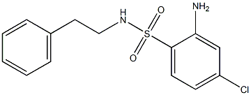 2-amino-4-chloro-N-(2-phenylethyl)benzene-1-sulfonamide 结构式