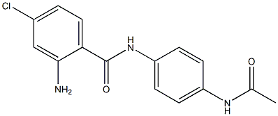 2-amino-4-chloro-N-(4-acetamidophenyl)benzamide 结构式