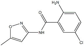 2-amino-5-chloro-N-(5-methylisoxazol-3-yl)benzamide 结构式