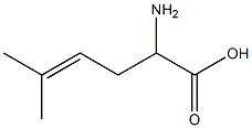 2-amino-5-methylhex-4-enoic acid 结构式