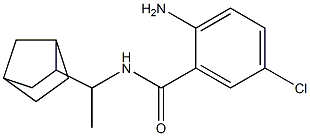 2-amino-N-(1-{bicyclo[2.2.1]heptan-2-yl}ethyl)-5-chlorobenzamide 结构式