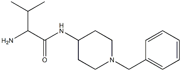 2-amino-N-(1-benzylpiperidin-4-yl)-3-methylbutanamide 结构式