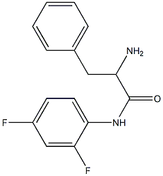 2-amino-N-(2,4-difluorophenyl)-3-phenylpropanamide 结构式