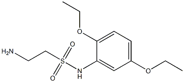 2-amino-N-(2,5-diethoxyphenyl)ethane-1-sulfonamide 结构式