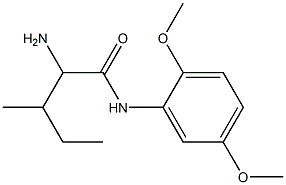 2-amino-N-(2,5-dimethoxyphenyl)-3-methylpentanamide 结构式