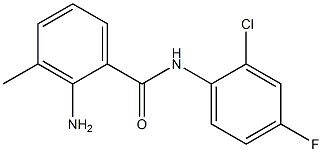 2-amino-N-(2-chloro-4-fluorophenyl)-3-methylbenzamide 结构式