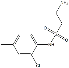 2-amino-N-(2-chloro-4-methylphenyl)ethane-1-sulfonamide 结构式