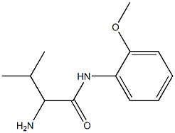 2-amino-N-(2-methoxyphenyl)-3-methylbutanamide 结构式