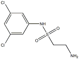 2-amino-N-(3,5-dichlorophenyl)ethane-1-sulfonamide 结构式