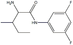 2-amino-N-(3,5-difluorophenyl)-3-methylpentanamide 结构式