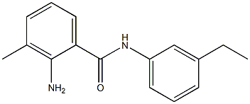 2-amino-N-(3-ethylphenyl)-3-methylbenzamide 结构式