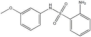 2-amino-N-(3-methoxyphenyl)benzenesulfonamide 结构式