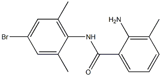 2-amino-N-(4-bromo-2,6-dimethylphenyl)-3-methylbenzamide 结构式