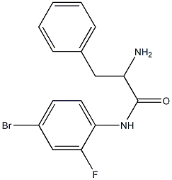 2-amino-N-(4-bromo-2-fluorophenyl)-3-phenylpropanamide 结构式