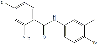 2-amino-N-(4-bromo-3-methylphenyl)-4-chlorobenzamide 结构式