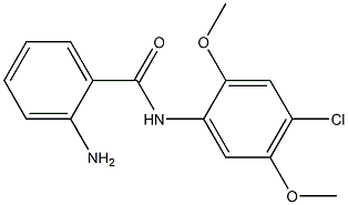 2-amino-N-(4-chloro-2,5-dimethoxyphenyl)benzamide 结构式