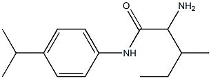 2-amino-N-(4-isopropylphenyl)-3-methylpentanamide 结构式