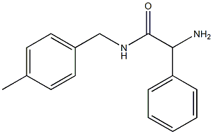 2-amino-N-(4-methylbenzyl)-2-phenylacetamide 结构式