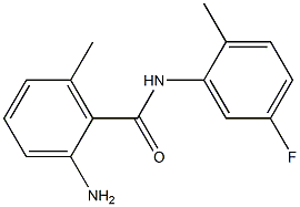 2-amino-N-(5-fluoro-2-methylphenyl)-6-methylbenzamide 结构式