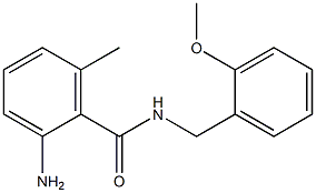 2-amino-N-[(2-methoxyphenyl)methyl]-6-methylbenzamide 结构式