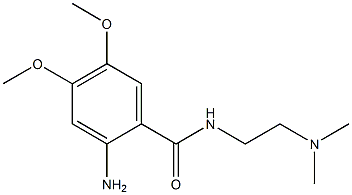 2-amino-N-[2-(dimethylamino)ethyl]-4,5-dimethoxybenzamide 结构式