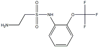 2-amino-N-[2-(trifluoromethoxy)phenyl]ethane-1-sulfonamide 结构式