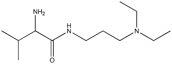 2-amino-N-[3-(diethylamino)propyl]-3-methylbutanamide 结构式