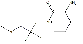 2-amino-N-[3-(dimethylamino)-2,2-dimethylpropyl]-3-methylpentanamide 结构式