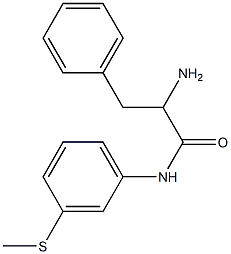 2-amino-N-[3-(methylthio)phenyl]-3-phenylpropanamide 结构式