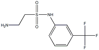 2-amino-N-[3-(trifluoromethyl)phenyl]ethane-1-sulfonamide 结构式