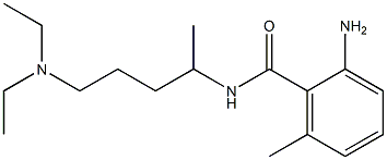 2-amino-N-[5-(diethylamino)pentan-2-yl]-6-methylbenzamide 结构式