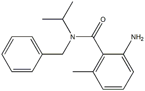 2-amino-N-benzyl-6-methyl-N-(propan-2-yl)benzamide 结构式