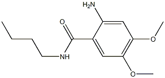 2-amino-N-butyl-4,5-dimethoxybenzamide 结构式