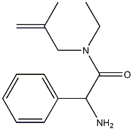 2-amino-N-ethyl-N-(2-methylprop-2-enyl)-2-phenylacetamide 结构式