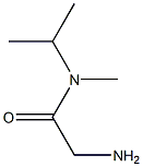 2-amino-N-isopropyl-N-methylacetamide 结构式