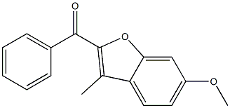 2-benzoyl-6-methoxy-3-methyl-1-benzofuran 结构式