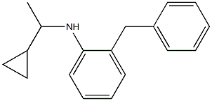 2-benzyl-N-(1-cyclopropylethyl)aniline 结构式
