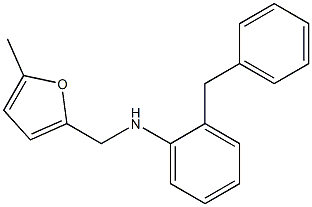 2-benzyl-N-[(5-methylfuran-2-yl)methyl]aniline 结构式