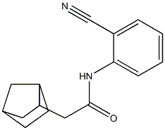 2-bicyclo[2.2.1]hept-2-yl-N-(2-cyanophenyl)acetamide 结构式