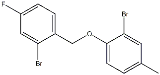 2-bromo-1-(2-bromo-4-methylphenoxymethyl)-4-fluorobenzene 结构式