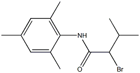 2-bromo-3-methyl-N-(2,4,6-trimethylphenyl)butanamide 结构式