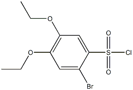 2-bromo-4,5-diethoxybenzenesulfonyl chloride 结构式