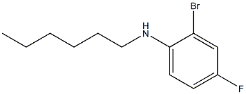 2-bromo-4-fluoro-N-hexylaniline 结构式