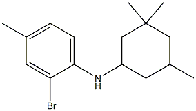 2-bromo-4-methyl-N-(3,3,5-trimethylcyclohexyl)aniline 结构式